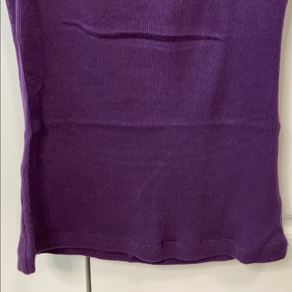 BCBG sequin trimmed purple tank top small - Picture 3 of 9